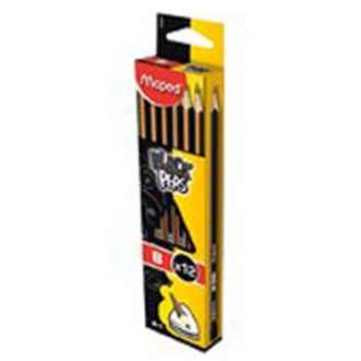 Lapiz Maped grafito black peps triang. b docena