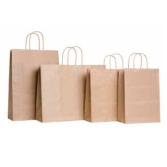 Bolsa kraft 30x12x41 marron brand fest 5 un.