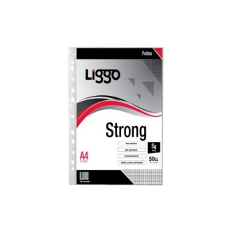 Folio Liggo strong 100 mic A4 x 10 un.