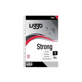 Folio Liggo strong 100 mic oficio x 10 un.