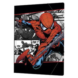 Carpeta 3 solapas con elástico spiderman