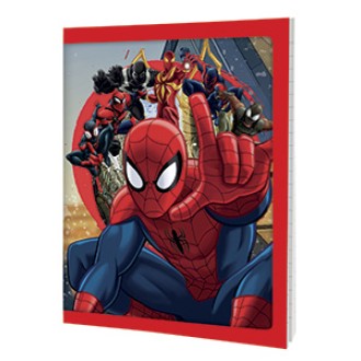 Cuaderno 16x21 spiderman tapa flexible 48 hs ray