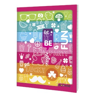 Cuaderno 16x21 colors tapa flexible 48 hs ray abroch