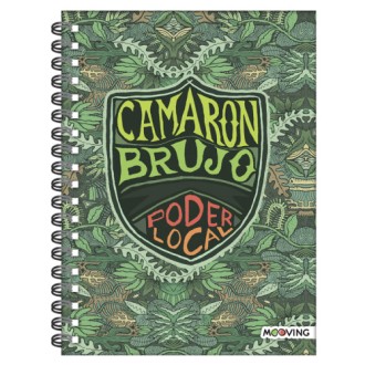 Cuaderno 16x21 camaron brujo tapa dura 80 hs espiral