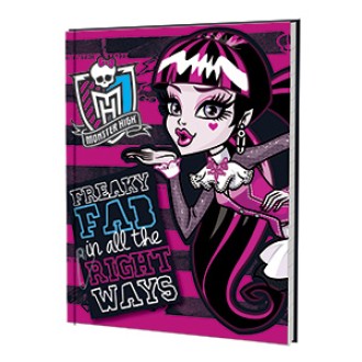 Cuaderno 16x21 monster high tapa dura 48 hs ray cosido