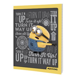 Cuaderno 16x21 minions tapa flexible 48 hs ray cosido