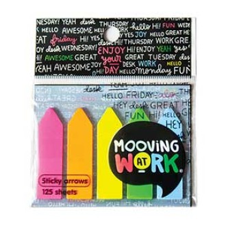 Banderitas plast. Mooving at work flecha neon x 125 art.2100201