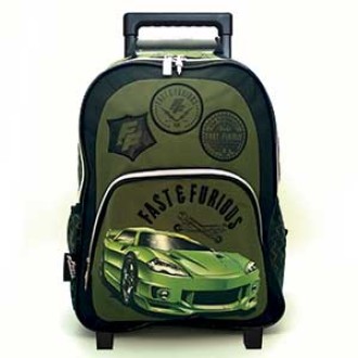 Mochila rapido y furioso art.058 con ruedas 16